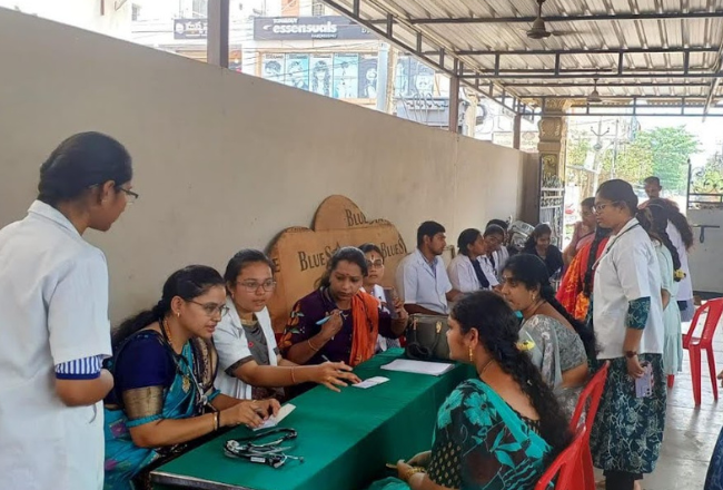 Women's health checkup camps in Vizianagaram
