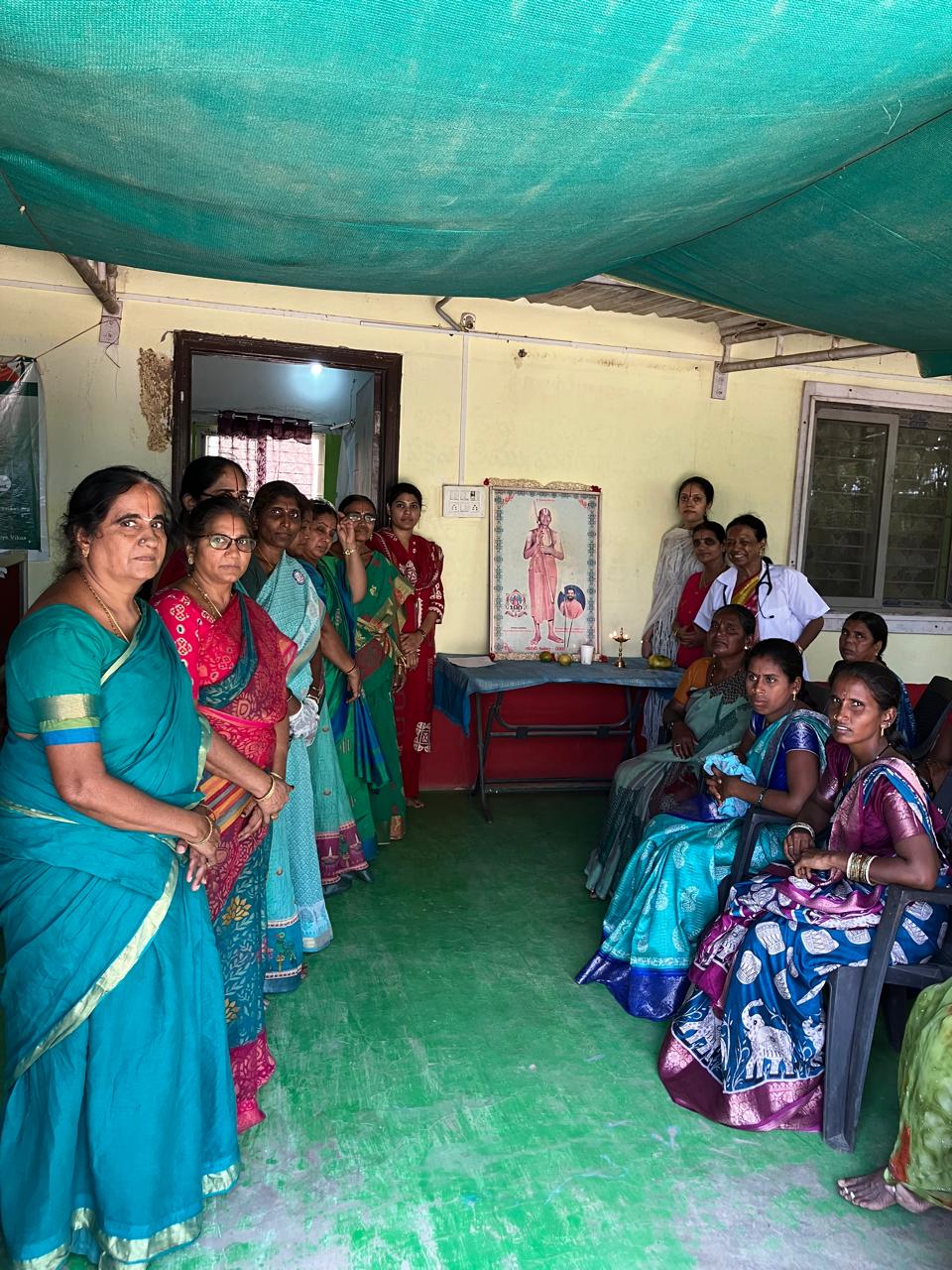 mav camp volunteer with patients